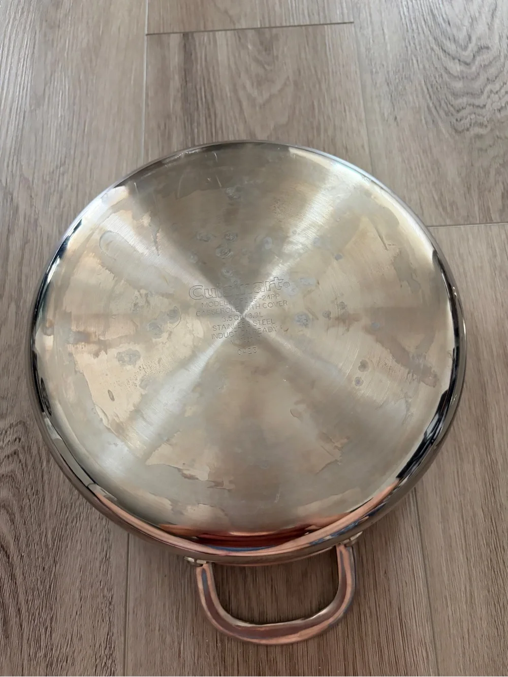 Cuisinart Stainless Steel Casserole with Glass Lid  3.5 quart